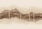 B00243 Torn White Gold Artisan by Bodo Sperlein Mural by Coordonné (386x280cm)