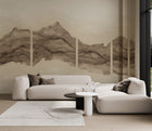 B00243 Torn White Gold Artisan by Bodo Sperlein Mural by Coordonné (386x280cm)