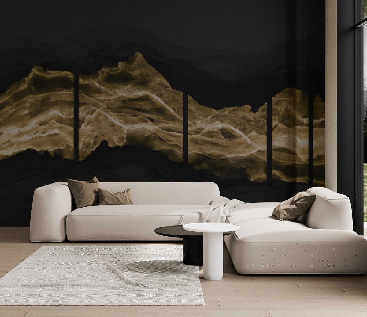 B00246 Torn Ink Artisan by Bodo Sperlein Mural by Coordonné (386x280cm)