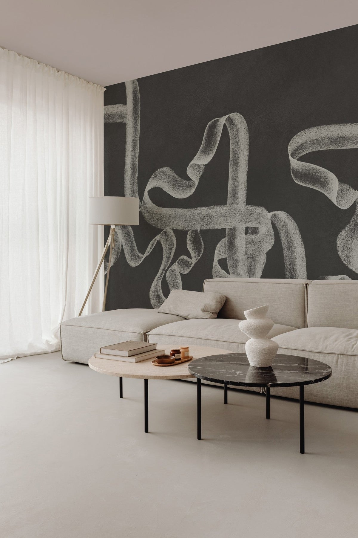 B00247 Ribbon Ink Artisan by Bodo Sperlein Mural by Coordonné (400x280cm)