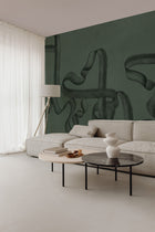 B00248 Ribbon Emerald Artisan by Bodo Sperlein Mural by Coordonné (400x280cm)