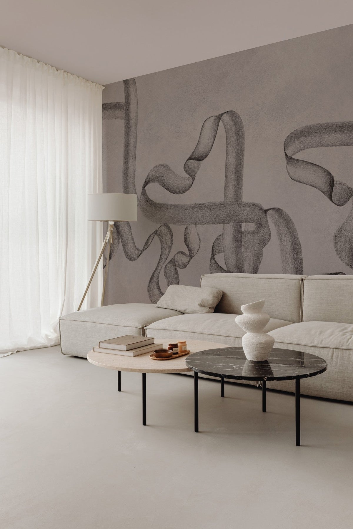 B00249 Ribbon Stone Artisan by Bodo Sperlein Mural by Coordonné (400x280cm)