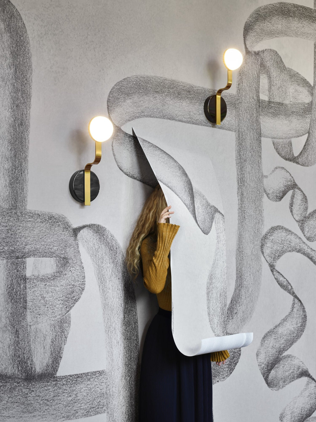 B00249 Ribbon Stone Artisan by Bodo Sperlein Mural by Coordonné (400x280cm)