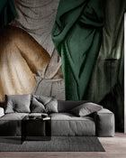 B00251 Drapery Emerald Artisan by Bodo Sperlein Mural by Coordonné (386x280cm)