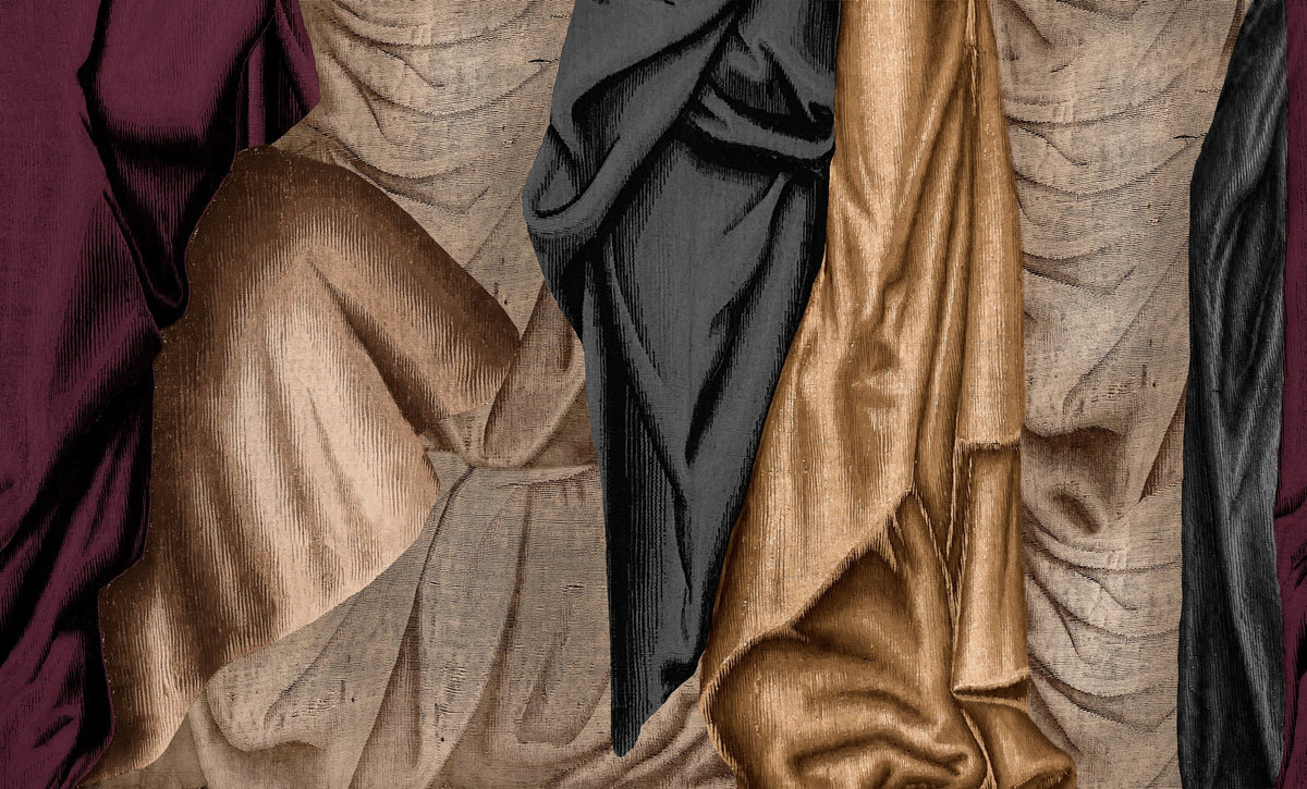 B00253 Drapery Amethyst Artisan by Bodo Sperlein Mural by Coordonné (386x280cm)