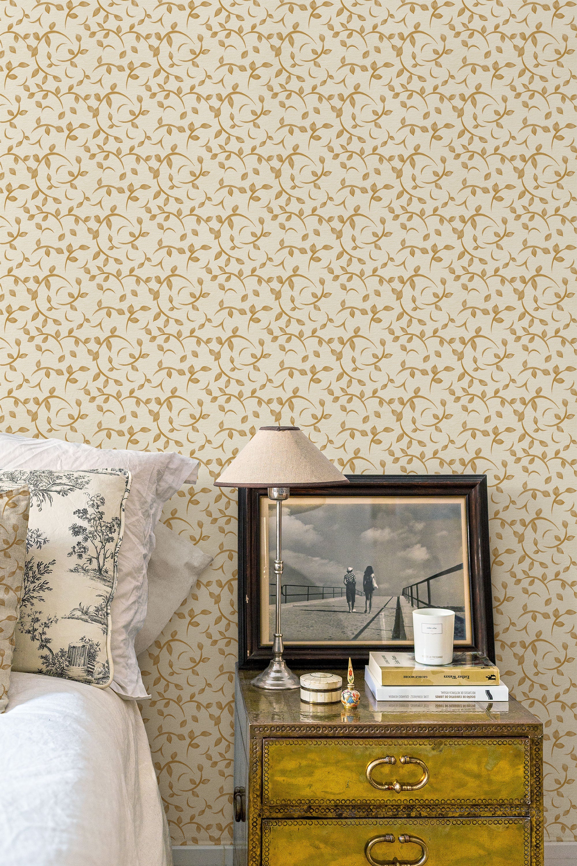 Twig Curry Victorian Wallpaper by Coordonné