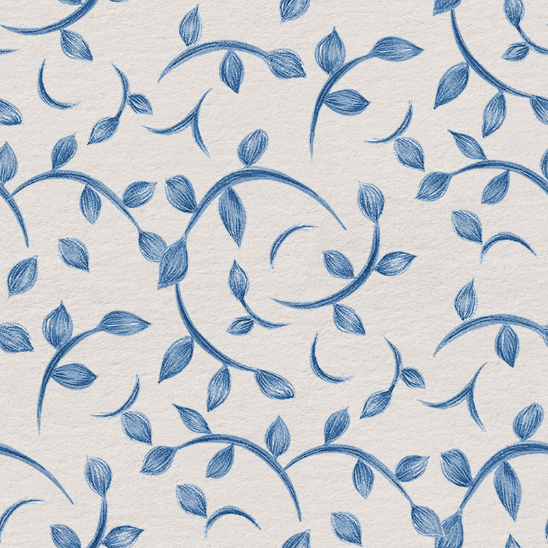 Twig Blue Victorian Wallpaper by Coordonné