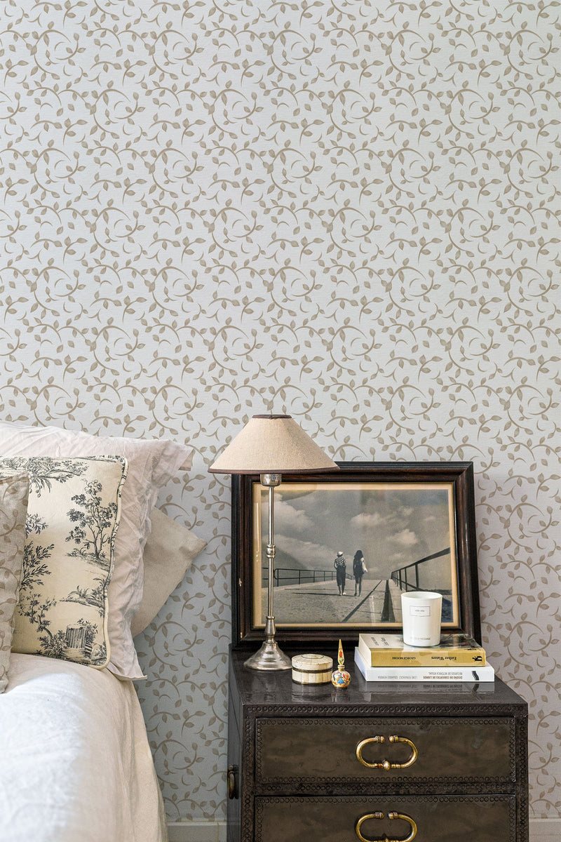 Twig Ecru Victorian Wallpaper by Coordonné