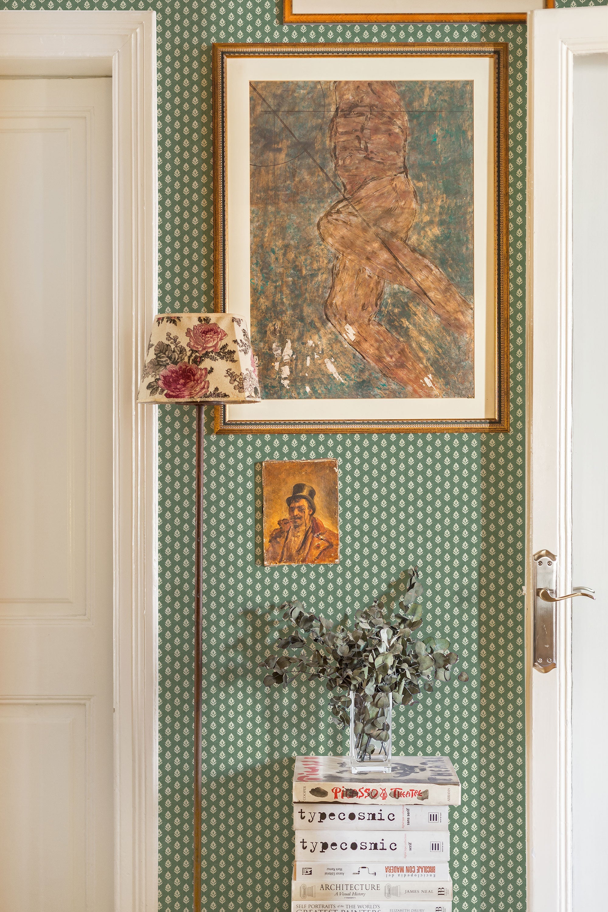 Clover Emerald Victorian Wallpaper by Coordonné