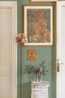 Clover Emerald Victorian Wallpaper by Coordonné