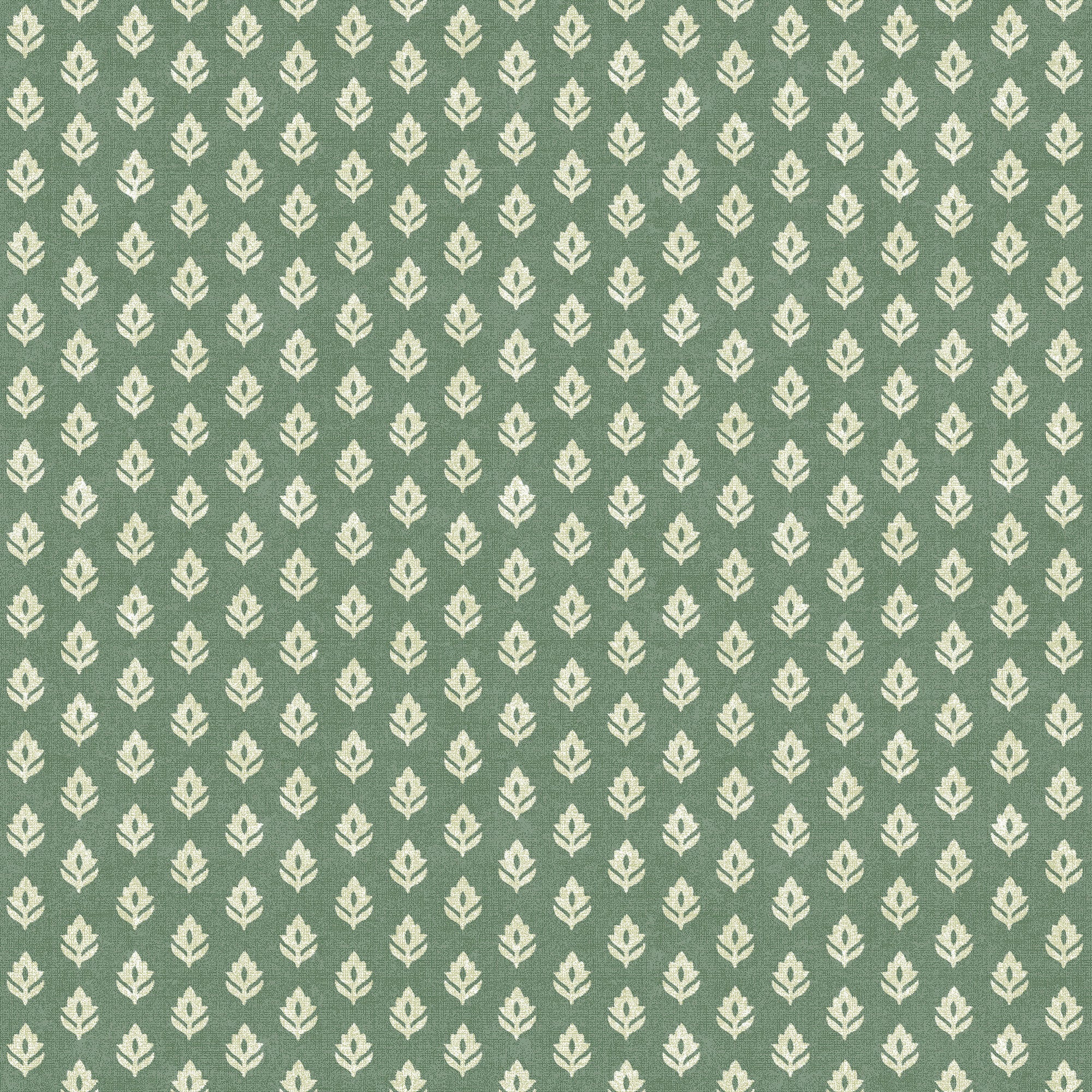 Clover Emerald Victorian Wallpaper by Coordonné