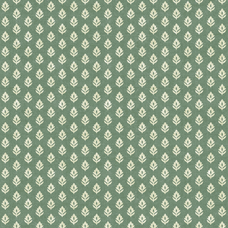 Clover Emerald Victorian Wallpaper by Coordonné