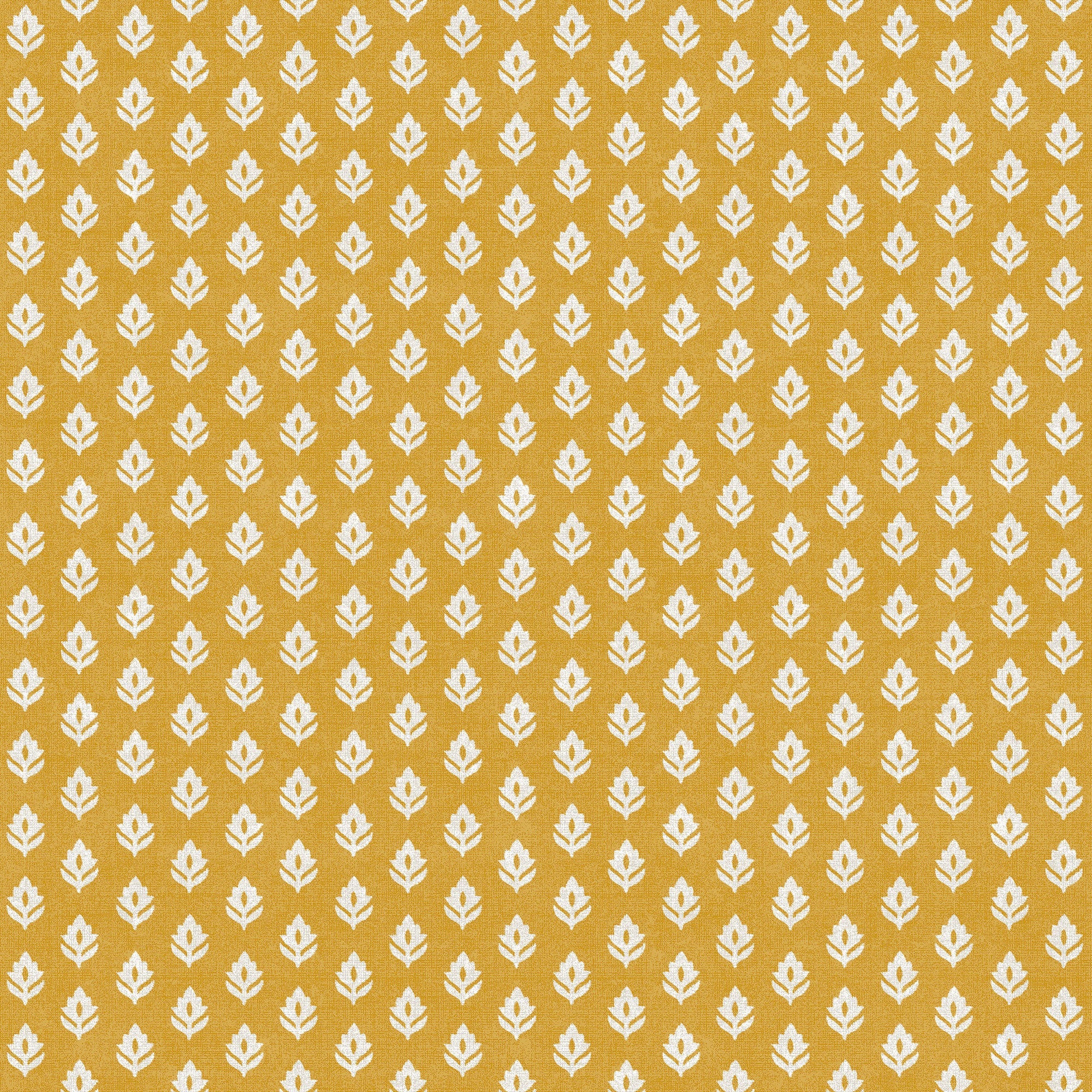 Clover Mustard Victorian Wallpaper by Coordonné