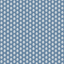 Clover Cobalt Victorian Wallpaper by Coordonné