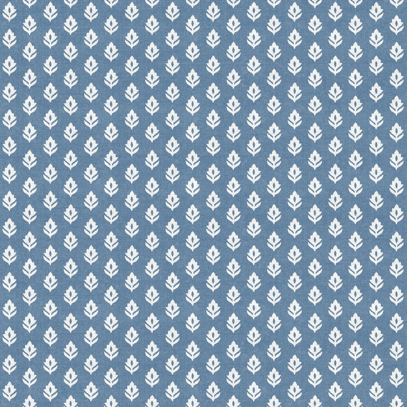 Clover Cobalt Victorian Wallpaper by Coordonné
