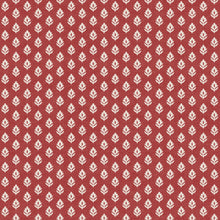 Clover Vermillion Victorian Wallpaper by Coordonné