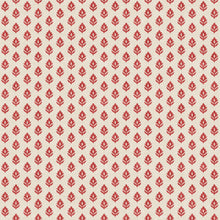 Clover Red Victorian Wallpaper by Coordonné