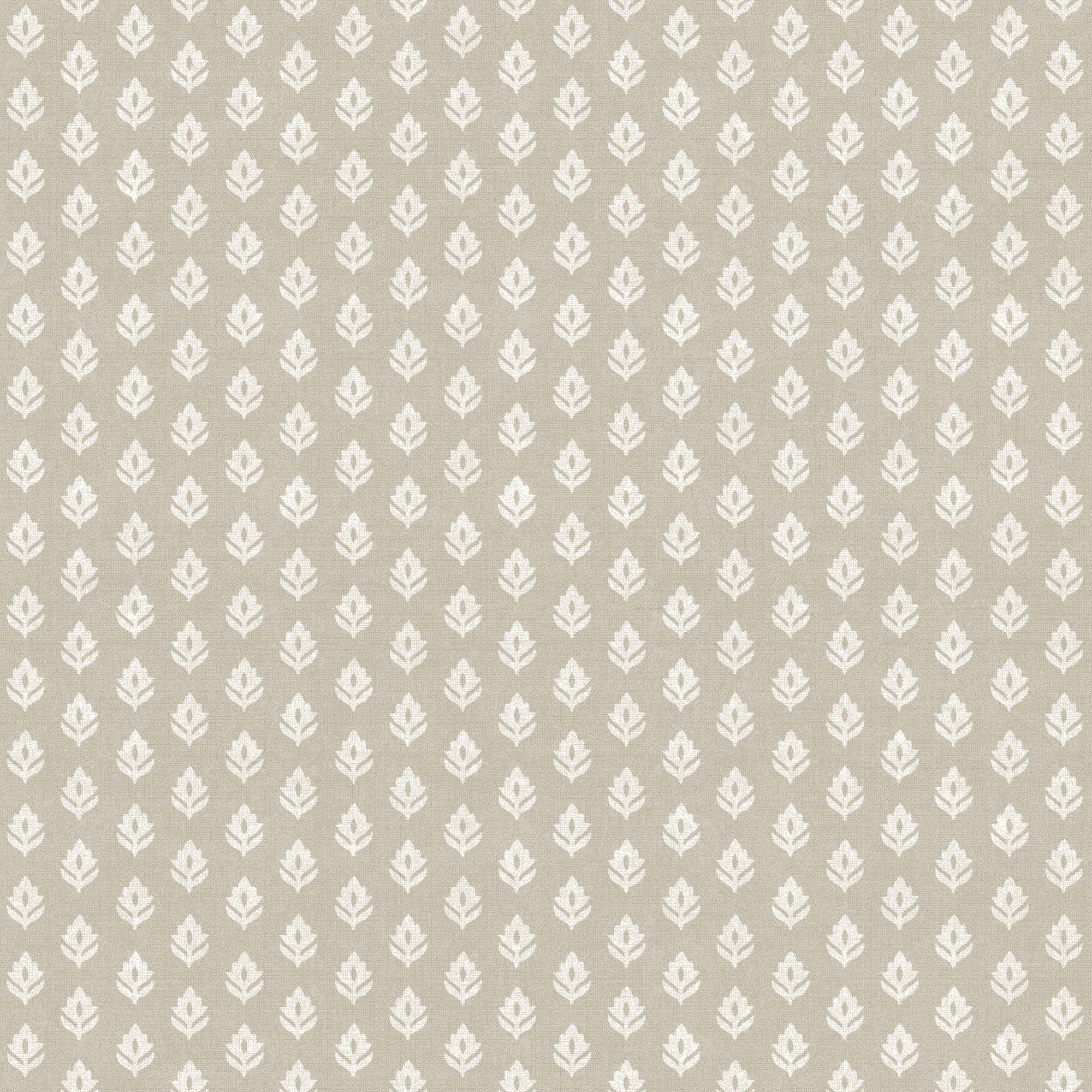 Clover Taupe Victorian Wallpaper by Coordonné