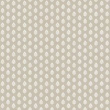 Clover Taupe Victorian Wallpaper by Coordonné
