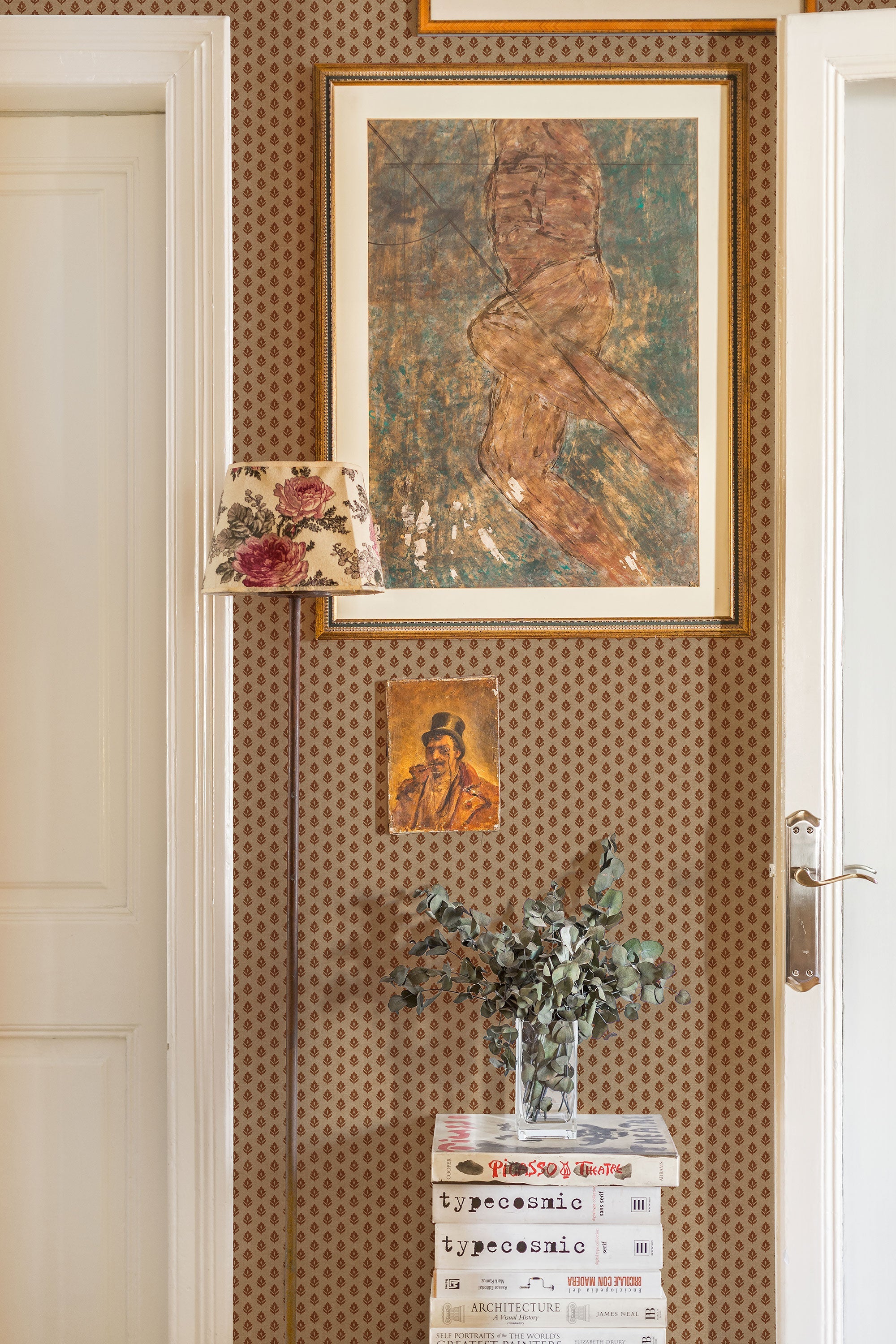 Clover Clay Victorian Wallpaper by Coordonné