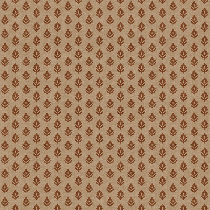 Clover Clay Victorian Wallpaper by Coordonné