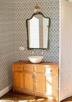 Poppy Blue Victorian Wallpaper by Coordonné