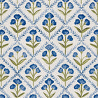 Poppy Blue Victorian Wallpaper by Coordonné