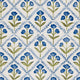 Poppy Blue Victorian Wallpaper by Coordonné