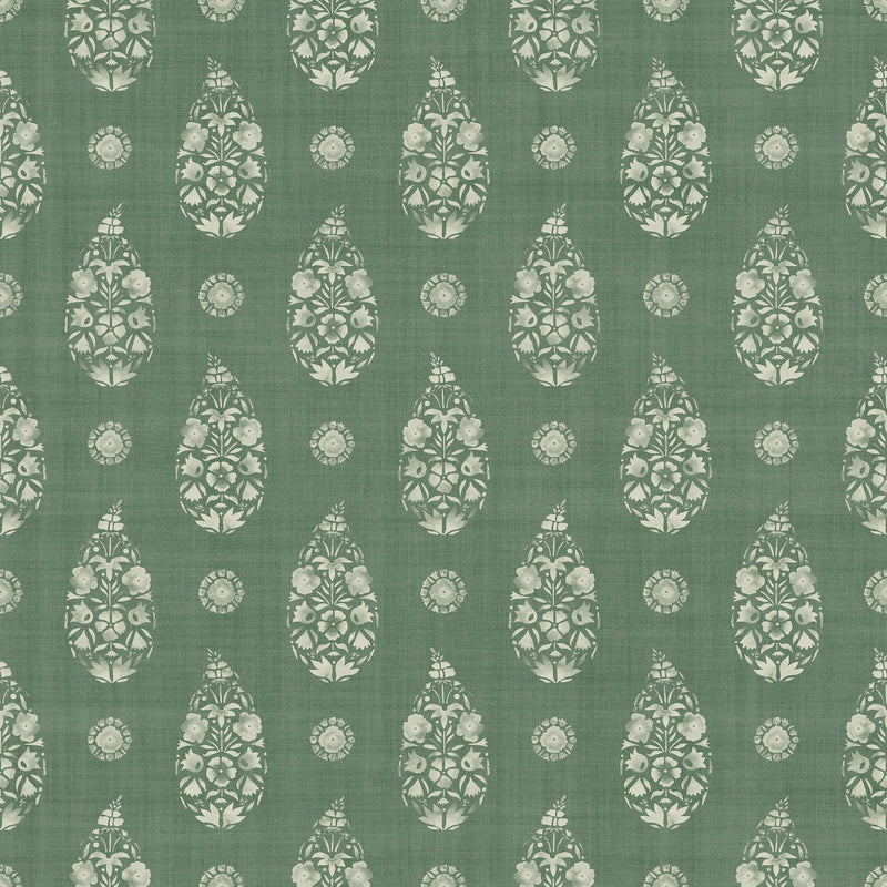 Paisley Emerald Victorian Wallpaper by Coordonné