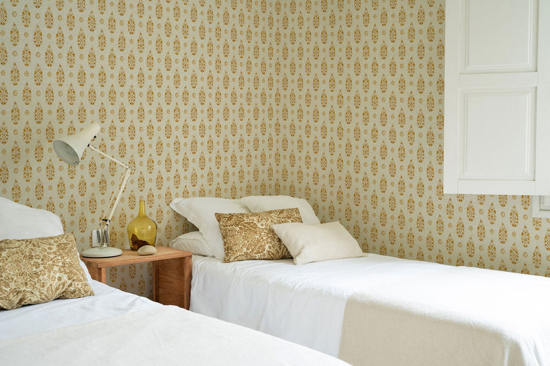 Paisley Curry Victorian Wallpaper by Coordonné