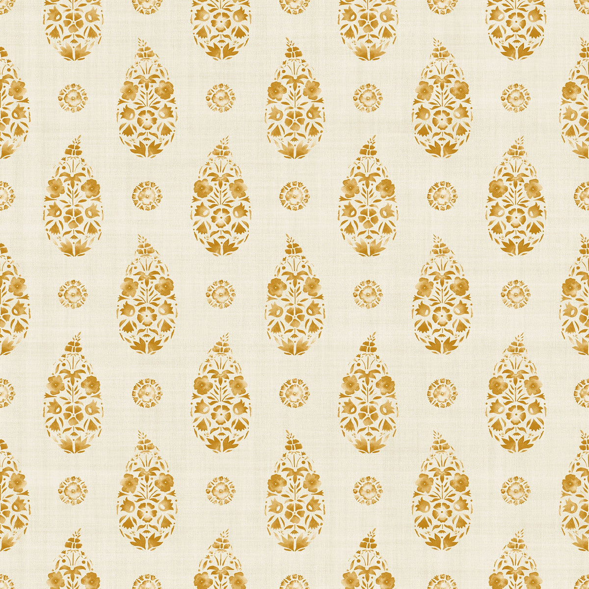 Paisley Curry Victorian Wallpaper by Coordonné