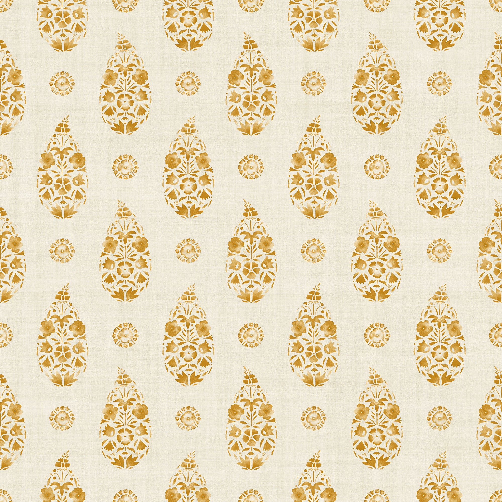 Paisley Curry Victorian Wallpaper by Coordonné