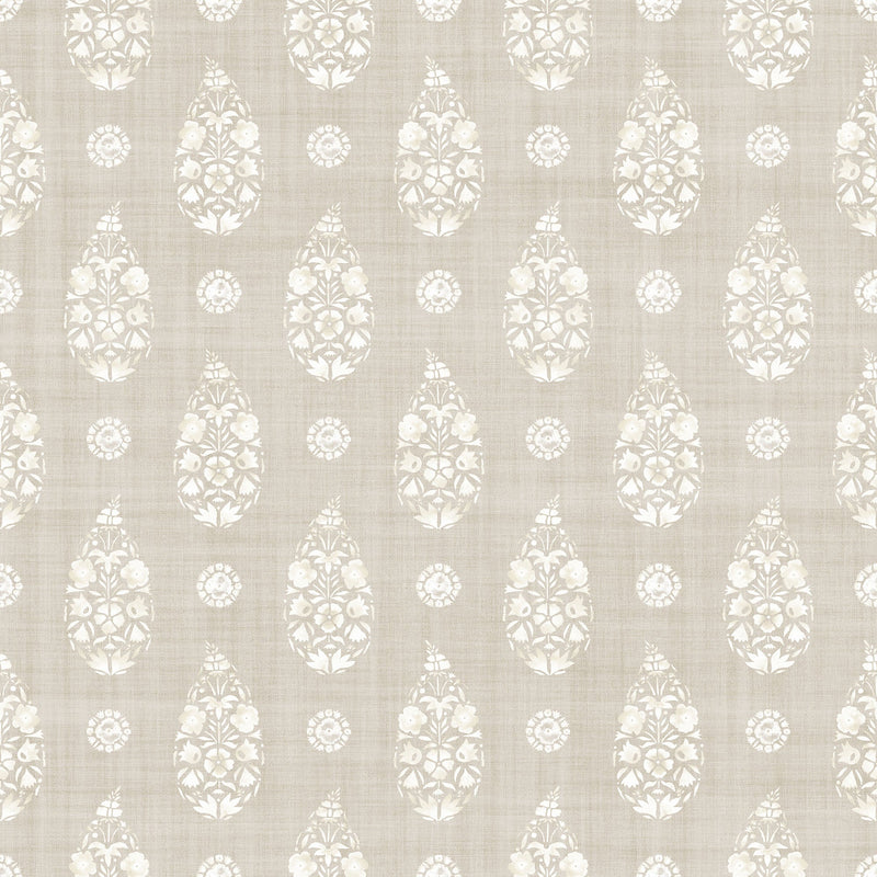 Paisley Taupe Victorian Wallpaper by Coordonné