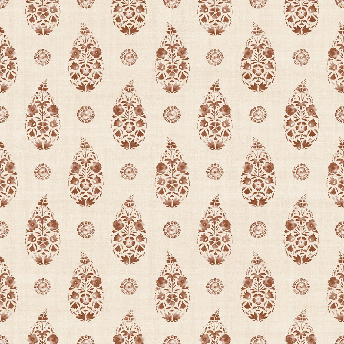 Paisley Clay Victorian Wallpaper by Coordonné