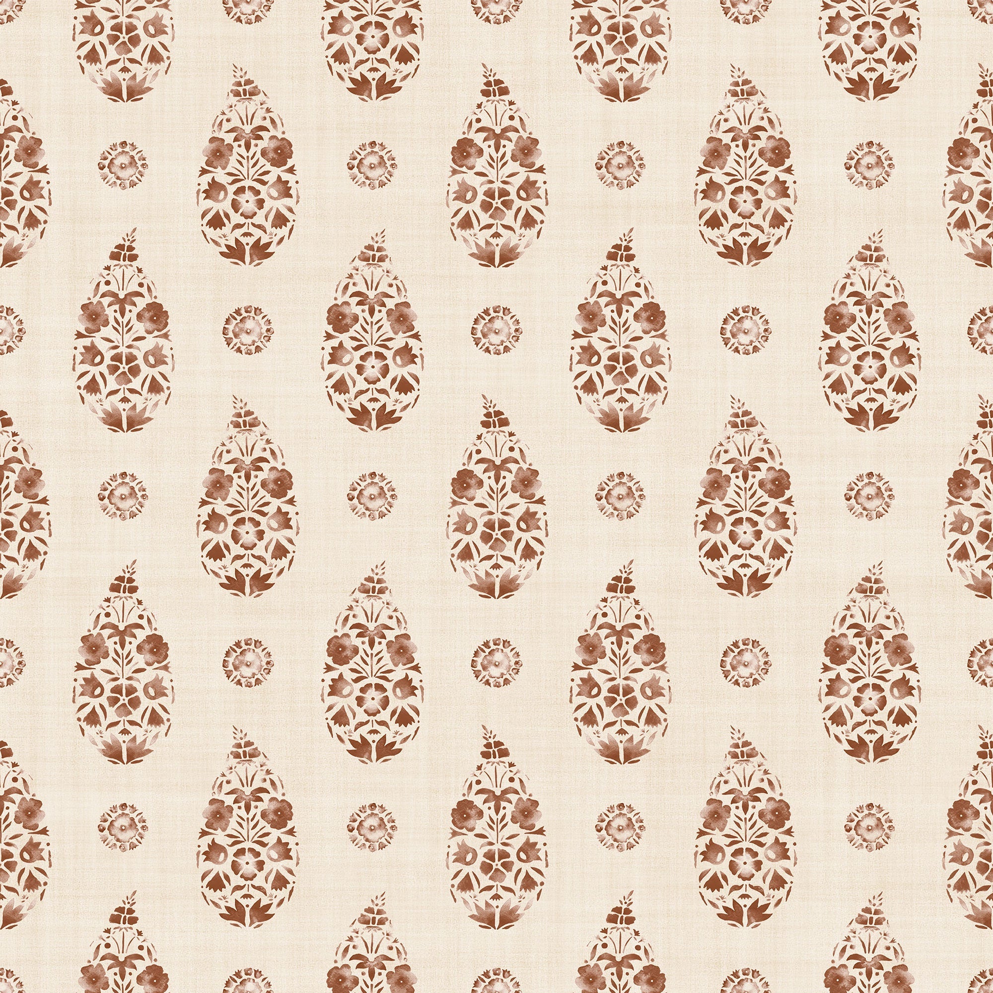 Paisley Clay Victorian Wallpaper by Coordonné
