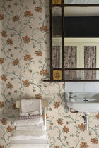 Lily Green Victorian Wallpaper by Coordonné