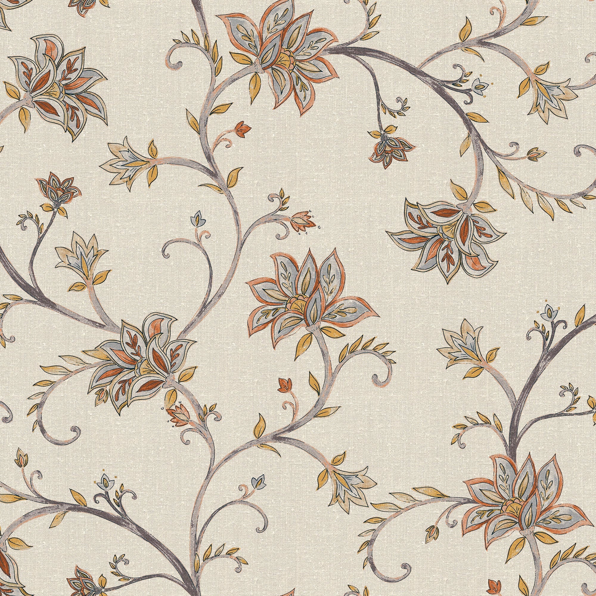 Lily Curry Victorian Wallpaper by Coordonné