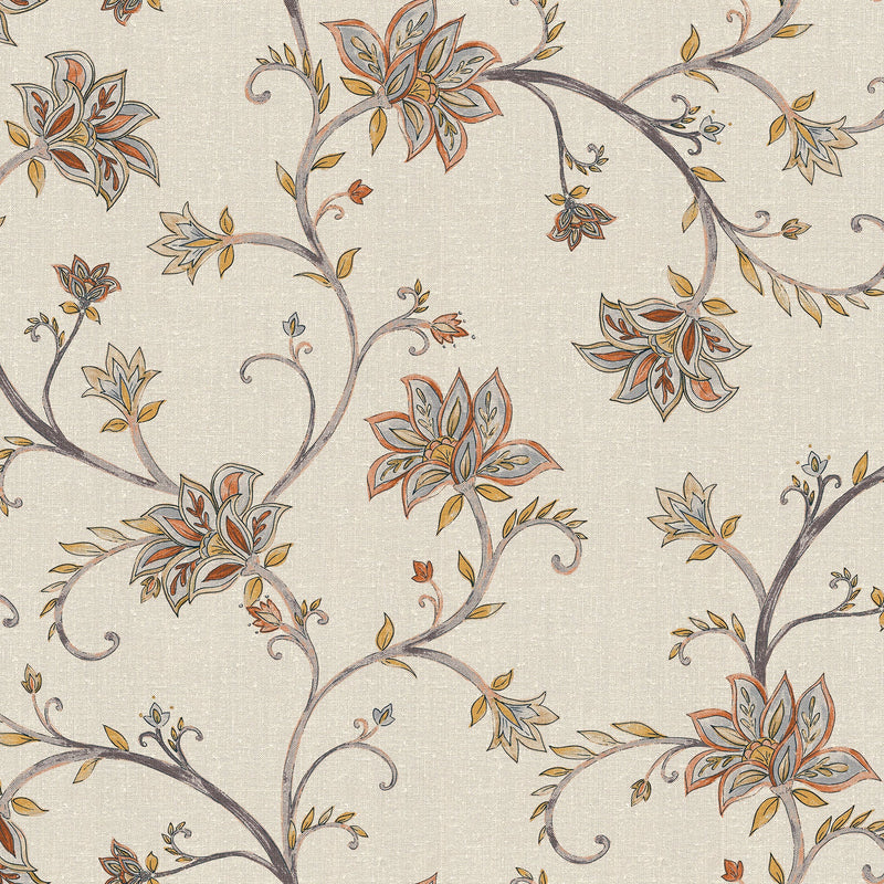 Lily Curry Victorian Wallpaper by Coordonné