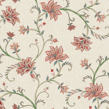 Lily Red Victorian Wallpaper by Coordonné