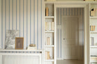 Lineal Blue Victorian Wallpaper by Coordonné