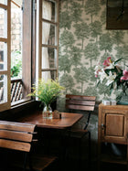 Chestnut Tree Green Victorian Wallpaper by Coordonné