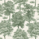 Chestnut Tree Green Victorian Wallpaper by Coordonné