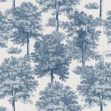 Chestnut Tree Blue Victorian Wallpaper by Coordonné
