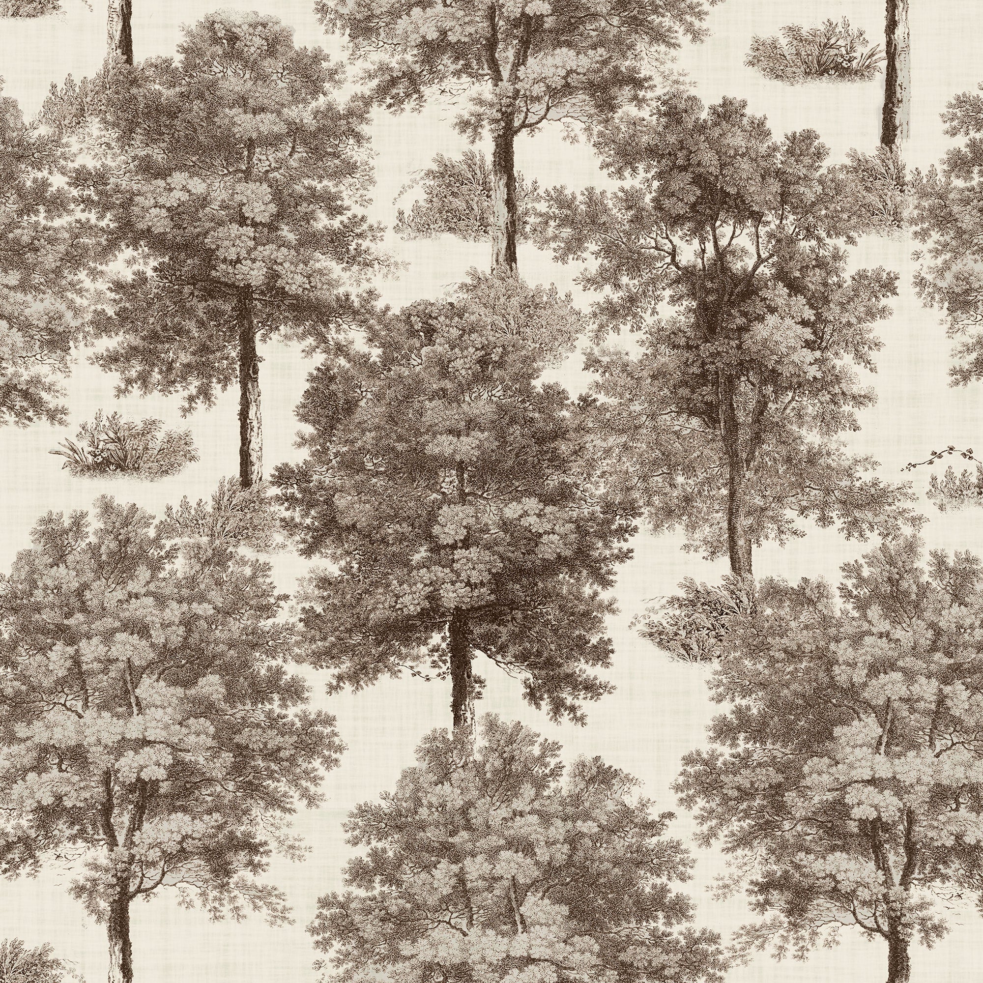 Chestnut Tree Clay Victorian Wallpaper by Coordonné