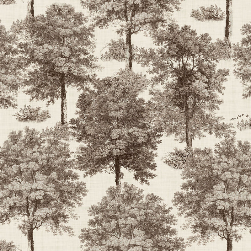 Chestnut Tree Clay Victorian Wallpaper by Coordonné