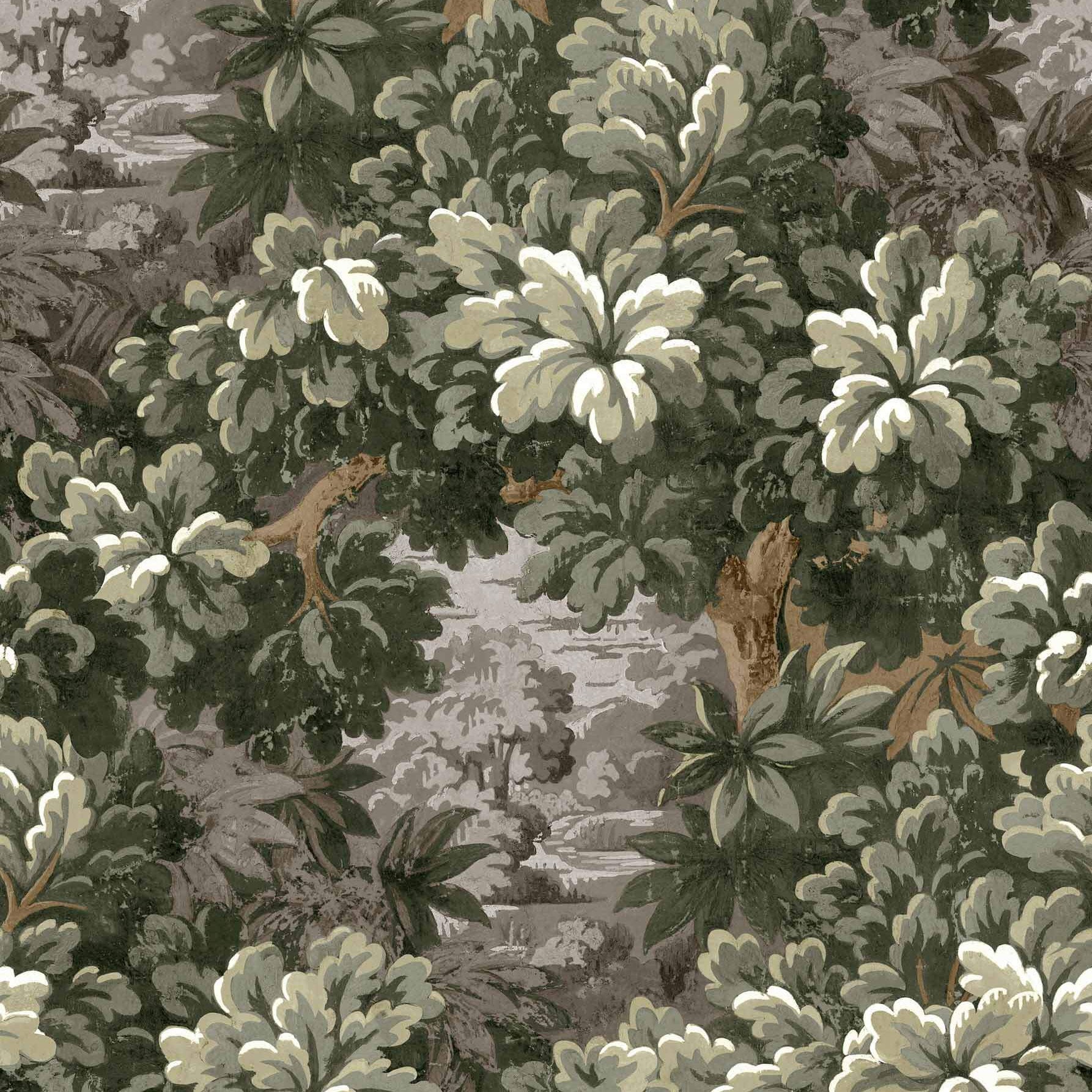 Verdure 16th Ecru Victorian Wallpaper by Coordonné