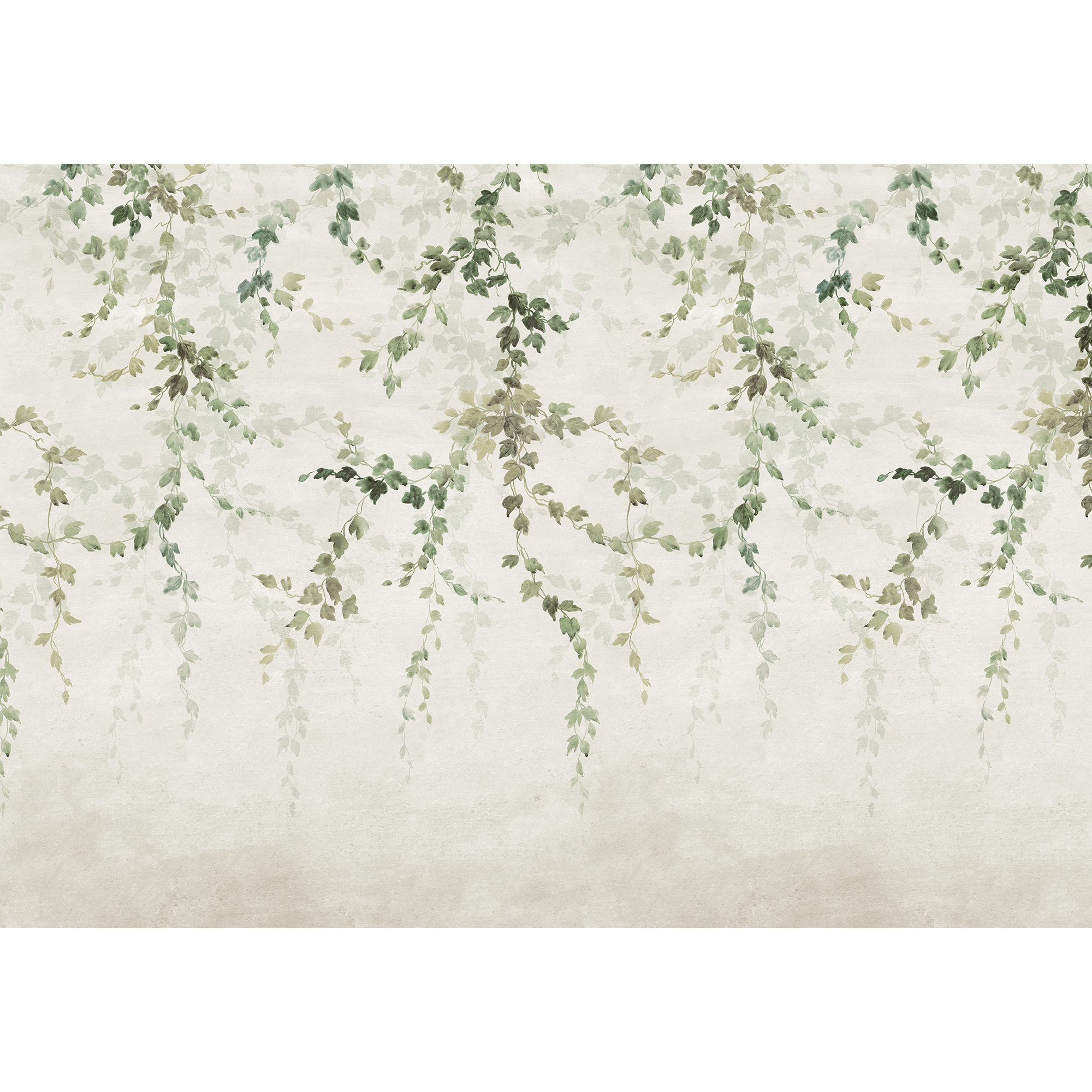 Vine Shadow Green Victorian Mural by Coordonné (400x280cm)