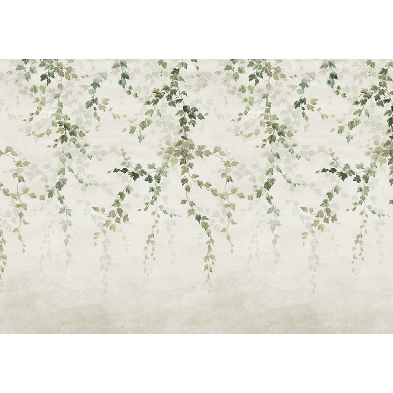 Vine Shadow Green Victorian Mural by Coordonné (400x280cm)