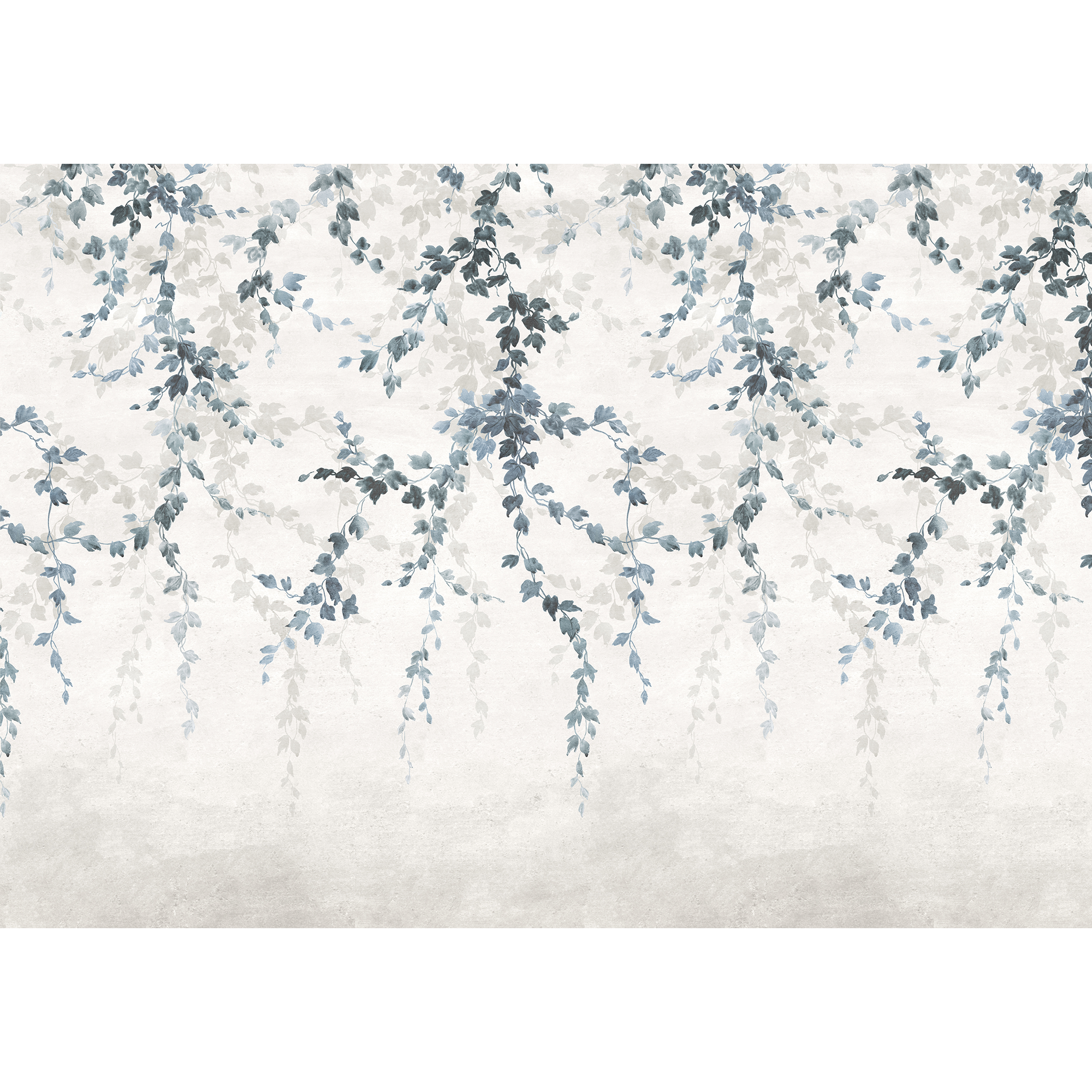 Vine Shadow Blue Victorian Mural by Coordonné (400x280cm)
