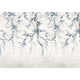 Vine Shadow Blue Victorian Mural by Coordonné (400x280cm)